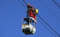 Koelner Seilbahn Gondel blieb haengen Koeln Linksrheinisch P483